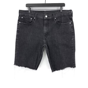 LEVI'S 511 Cutoff Jean Shorts Washed Black 36